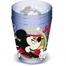 Copo infantil em plástico 285 ml — 4 peças Mickey