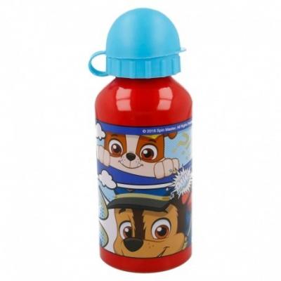 Garrafa infantil em alumínio 400 ml Patrulha Pata