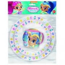Conjunto de refeição infantil Shimmer e Shine