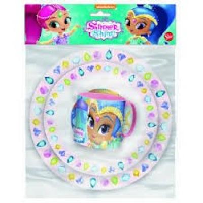 Conjunto de refeição infantil Shimmer e Shine