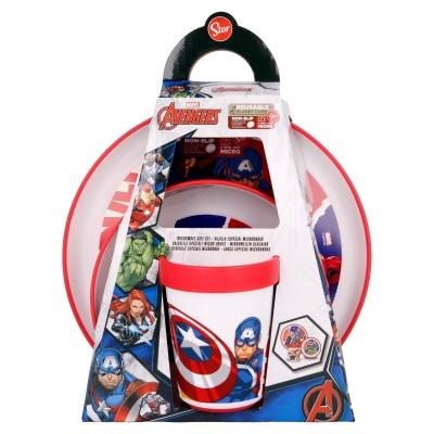Conjunto de refeição infantil Premium Vingadores
