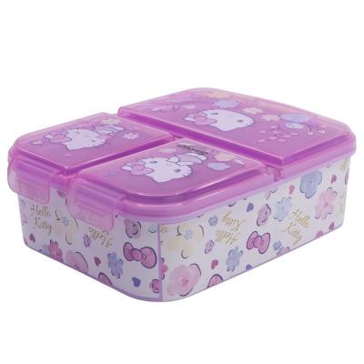 Lancheira com compartimentos Hello Kitty