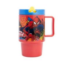 Caneca infantil em plástico 530 ml Spider-Man