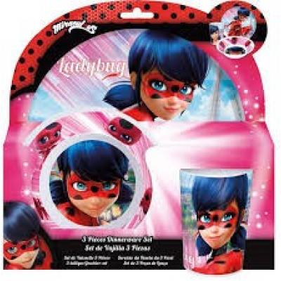 Conjunto de refeição infantil Ladybug