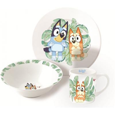 Conjunto de refeição infantil em cerâmica