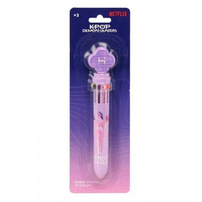 Caneta retrátil de 10 cores K-Pop Demon Hunters