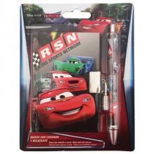 Diário Cars Conjunto com caneta