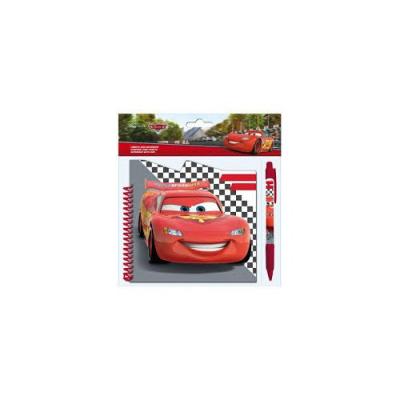 Cars caderno A5 Forma com caneta