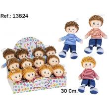 Peluche Boneco Isaac 30 cm. 3 Cores