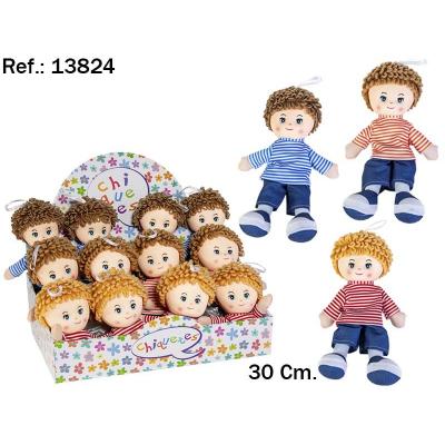 Peluche Boneco Isaac 30 cm. 3 Cores