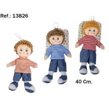 Peluche Boneco Isaac 40 cm. 3 Cores