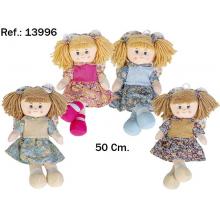 Peluche Boneca Daniela 50 cm 4 Cores