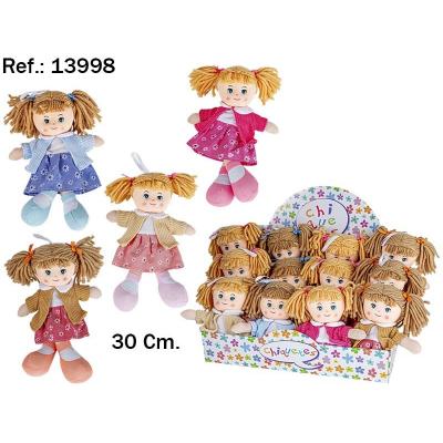 Peluche Boneca Sol 4 Sortido. 30 cm