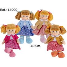 Peluche Boneca Sol 4 Sortido. 40 cm