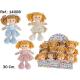 Peluche Boneca Coral 3 Sortido. 30 cm