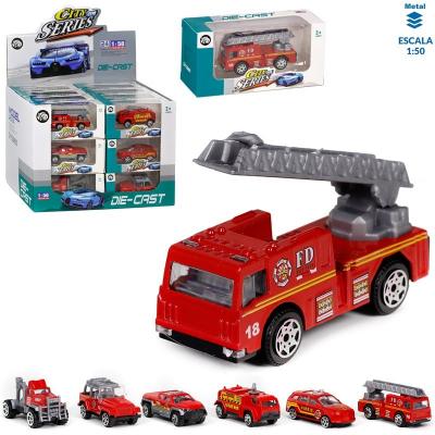 Carro Servicio Bombeiros Metal Sortido