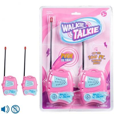 Brinquedo Walkie Talkie Rosa 40MHZ Plástico