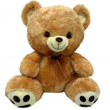 Peluche Urso castanho com laço 20 cm