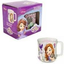 Caneca de vidro Princesa Sofia