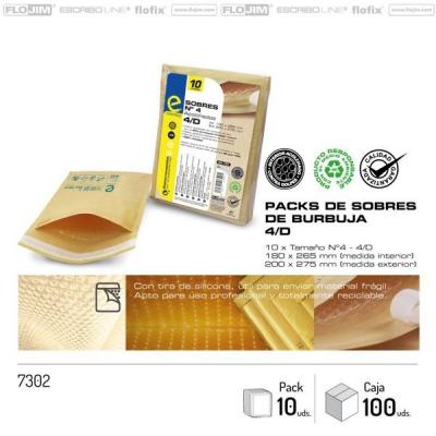 Envelopes almofadado 180 x 260 mm N0.4