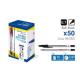 Caneta Escriboline Basic Ballpoin 0.7MM Preto