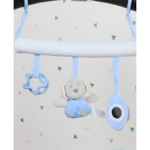 Boneco de atividades com cabide, 100% poliéster — azul, modelo 21471