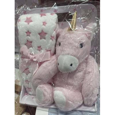 Manta Bebé+boneco Cinzento