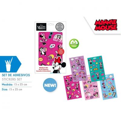 Conjunto de papelaria autocolantes Minnie