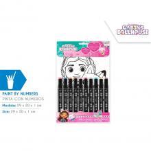 Livro para pintar por números Gabby's Dollhouse