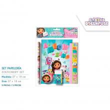 Gabby's Dollhouse conjunto de papelaria 5 peças