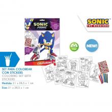 Conjunto colorir Sonic