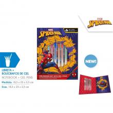 Spider-Man caneta de Gel com caderno de