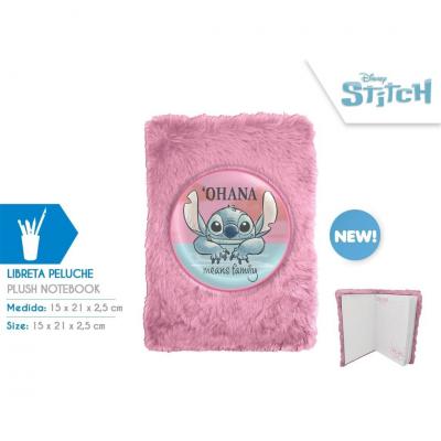 Caderno em peluche Stitch