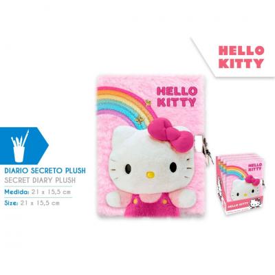 Caderno em peluche Hello Kitty