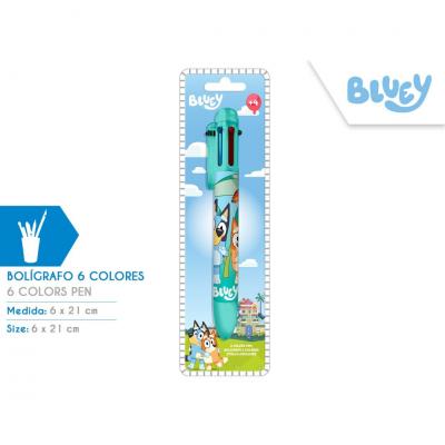 Caneta 6 cores Bluey