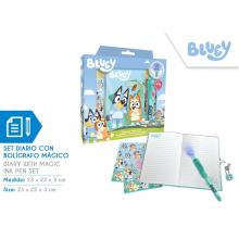 Diário com caneta mágico Bluey