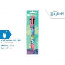Caneta 6 cores Stitch