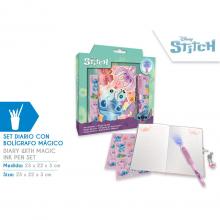 Diário com caneta mágico Stitch