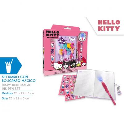 Diário com caneta mágico Hello Kitty