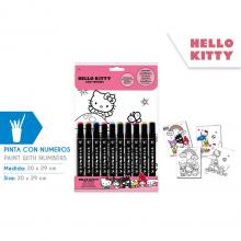 Livro para pintar por números Hello Kitty