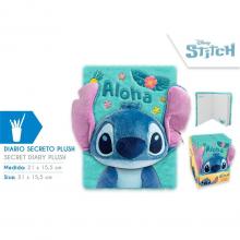 Caderno A5 3D em peluche Stitch