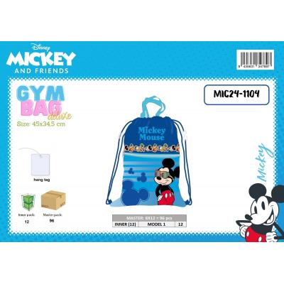 Saco de ginásio Deluxe 45 × 34,5 cm Mickey
