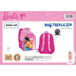 Mochila escolar triplo Barbie