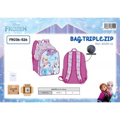 Mochila escolar triplo Frozen