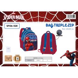 Mochila escolar triplo Spider-Man