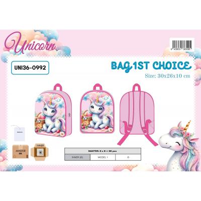 Mochila infantil 30 cm Unicórnio
