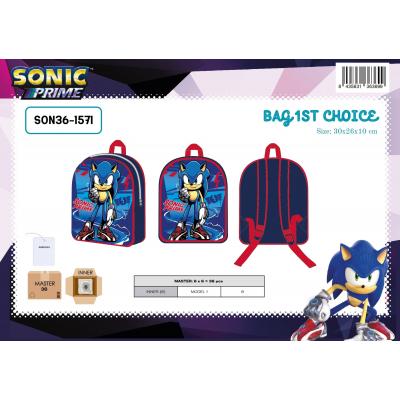 Mochila infantil 30 cm Sonic