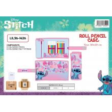 Estojo escolar com acessórios Stitch
