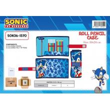 Estojo escolar com acessórios Sonic