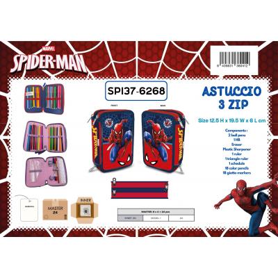 Estojo escolar com acessórios Spider-Man